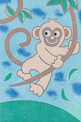 Sand Art Card No. 50 Monkey in a tree