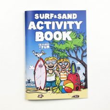 Surf & Sand Activity and colouring in Book for kids - keeps kids busy!