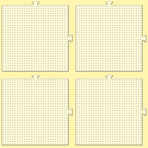 Mini Beads Pegboards 4 Pack