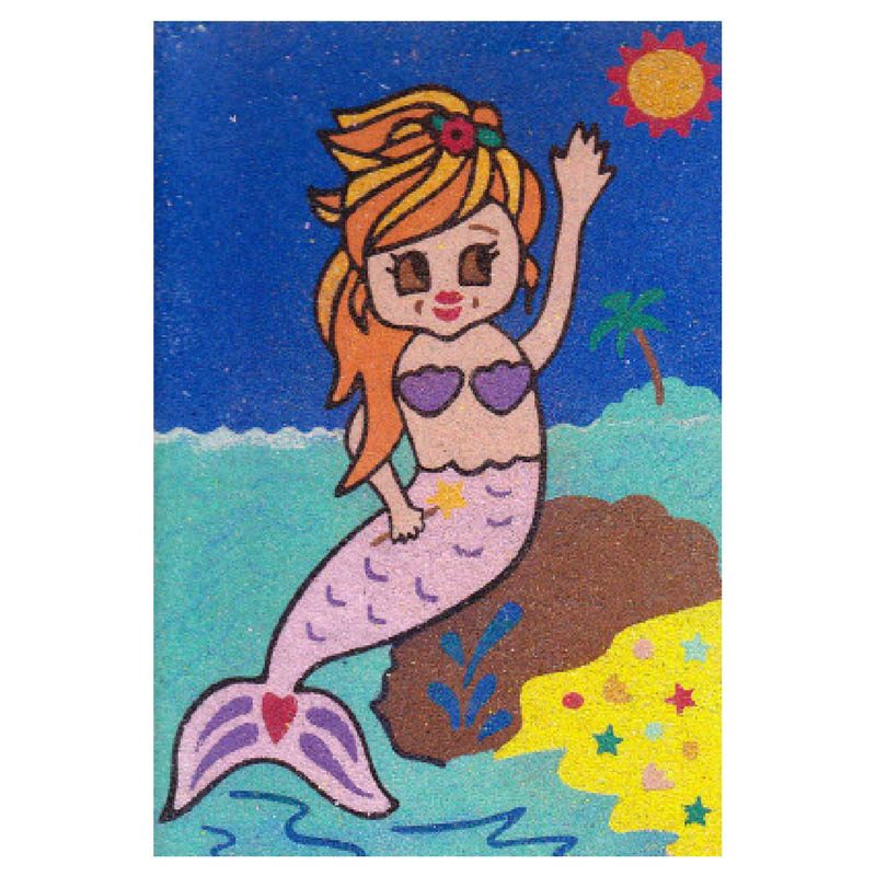 22 Mermaid Sand Art Card