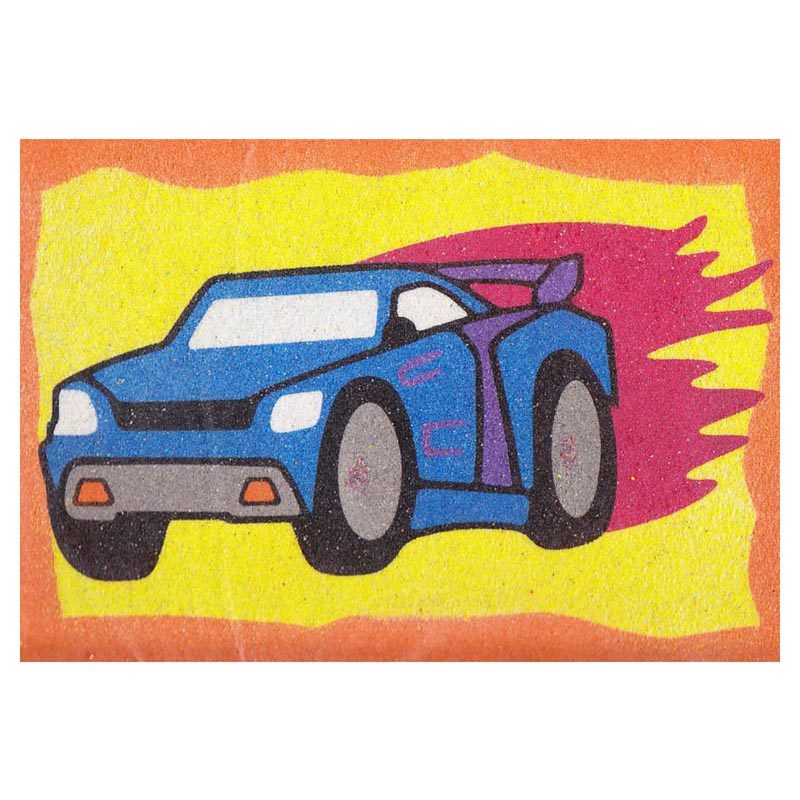 44 Car Sand Art Card