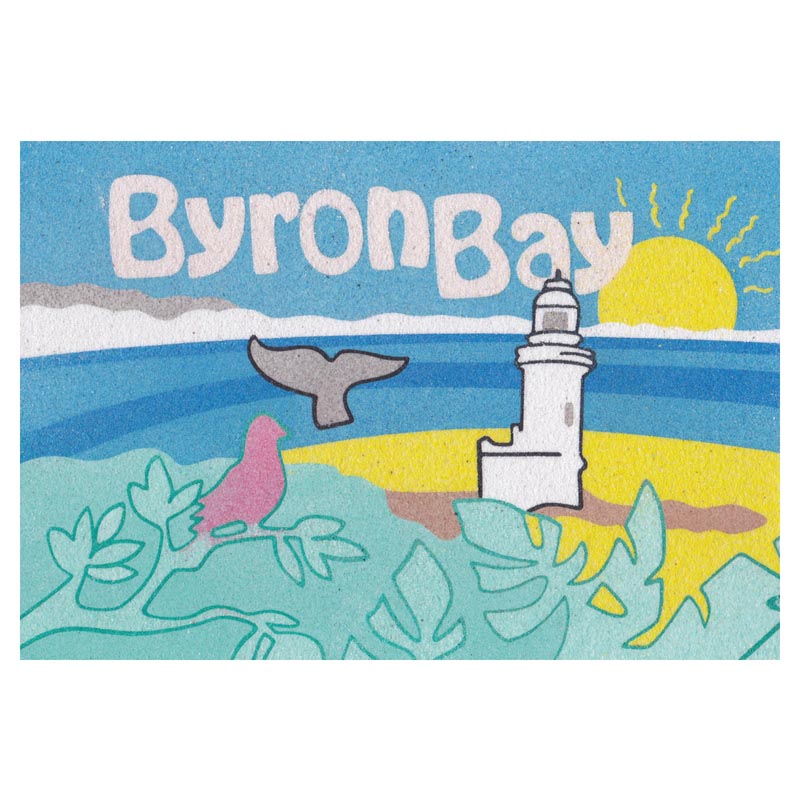Creative Byron Lighthouse Sand Art Card for kids
