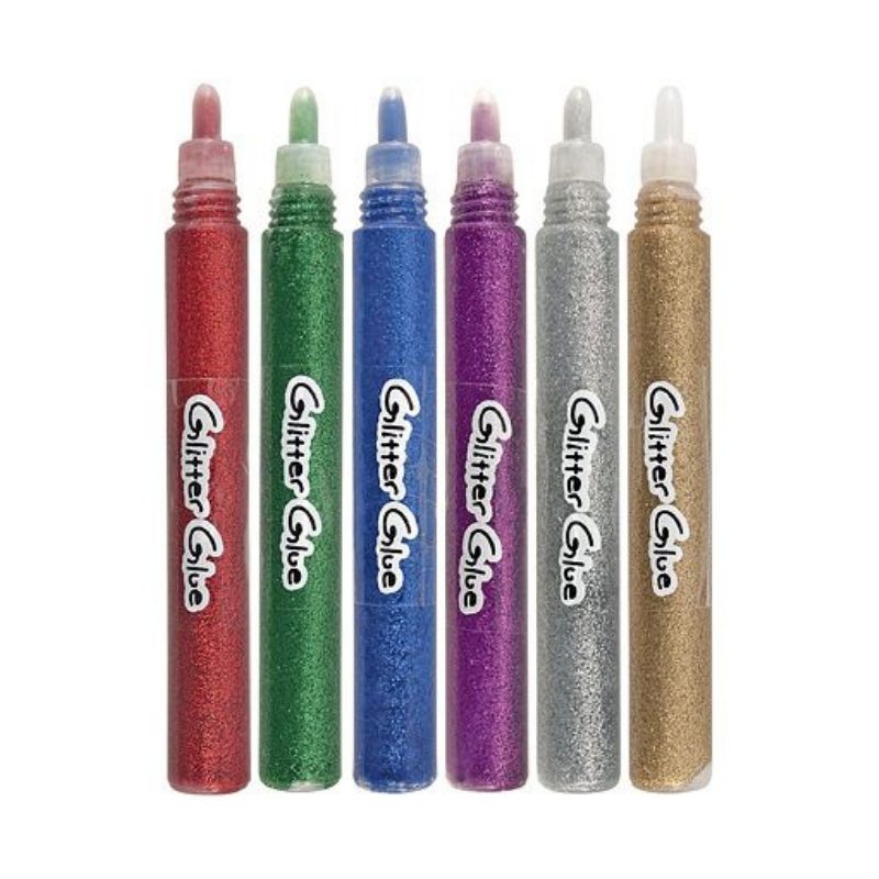 Glitter Glue Pens Zart pack of 6