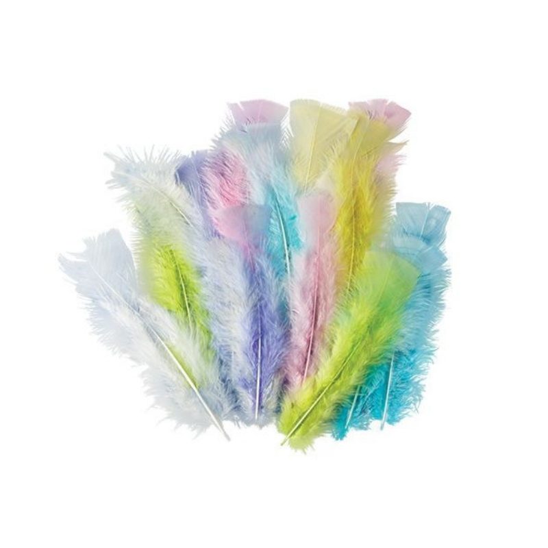 feathers pastel ASSORTED colours