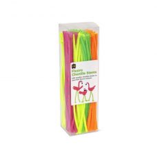 Educational Colours fluoro chenille stems pack of 200