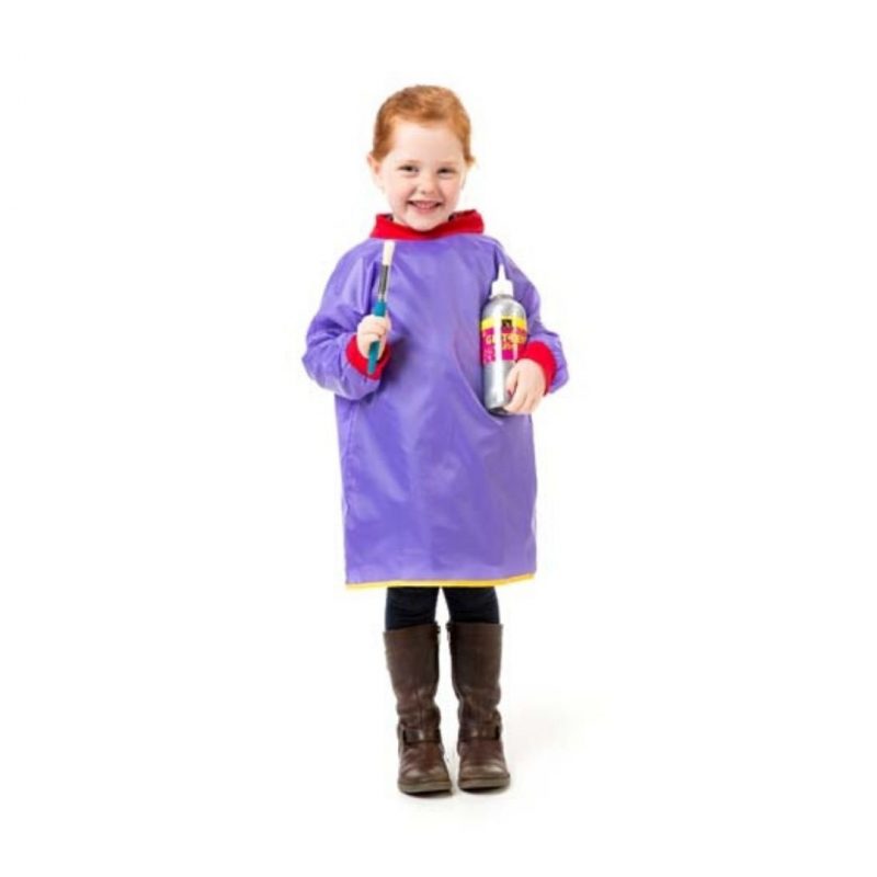 Toddler Smock for ages 2 - 4 years. Polyester material wipes clean.