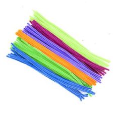 Fluoro Chenille Stems pack of 100, 30 cm in length