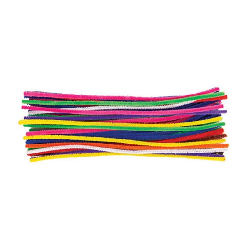 Chenille Stems Assorted Bright Colours Pack of 150