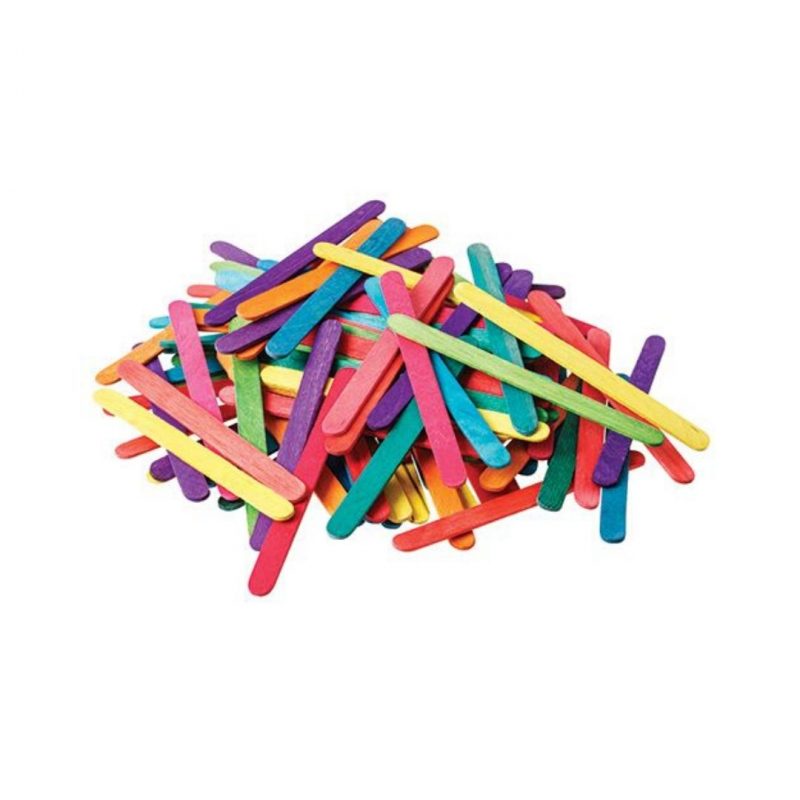 Coloured Popsticks 500 Pack