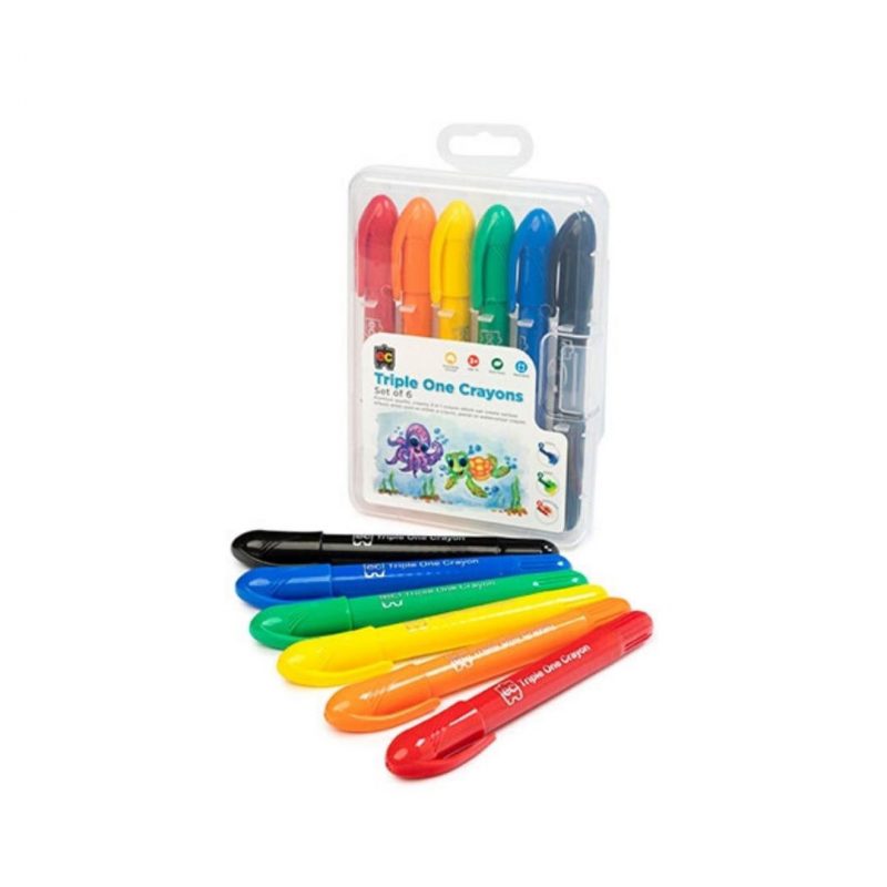 triple One Crayons set of 6