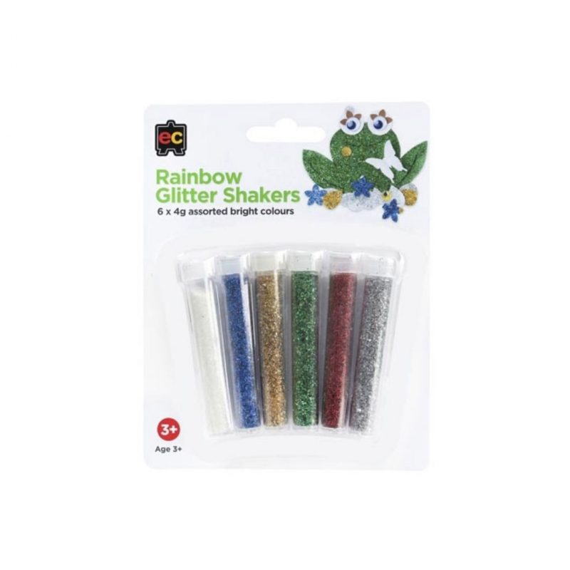 Rainbow Glitter Shakers set of 6