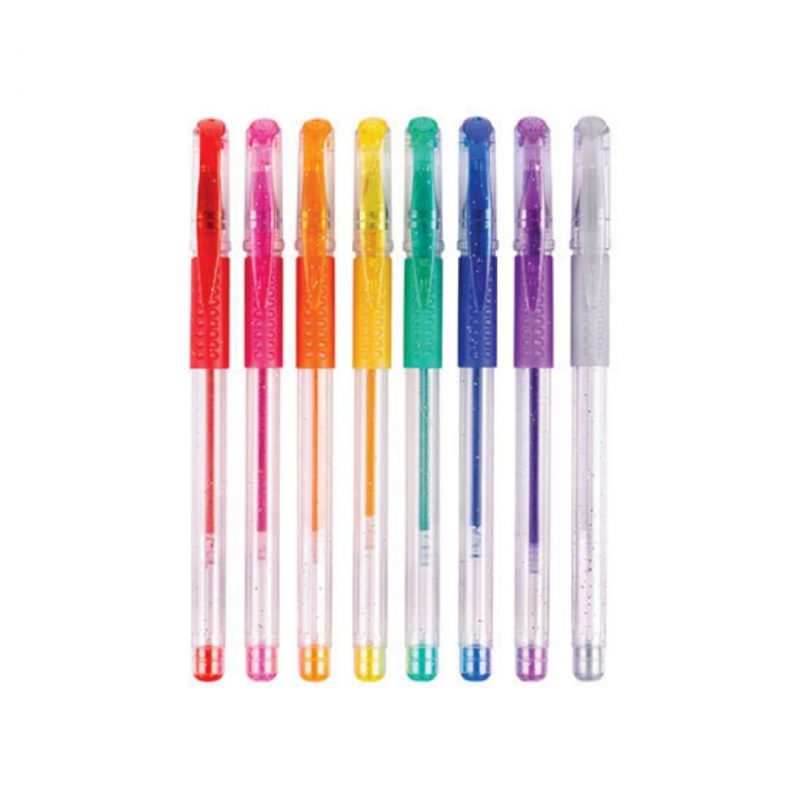 ZAR-AA082 Basics Glitter Pens 8 pack