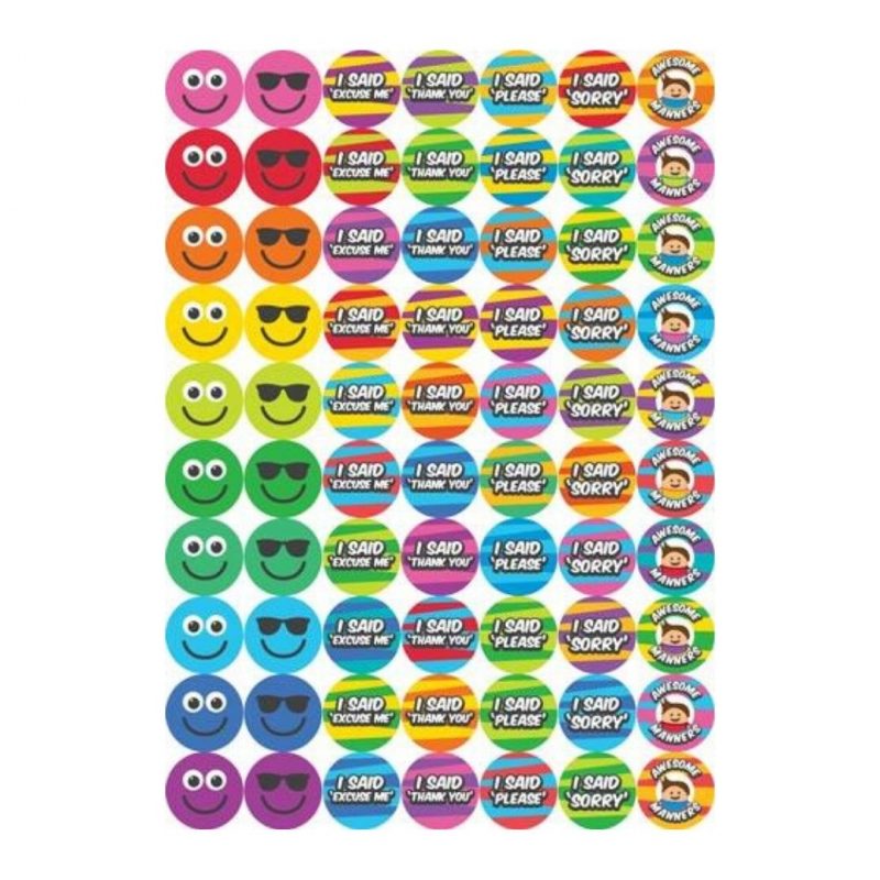 Little Manners Stickers 70 pieces
