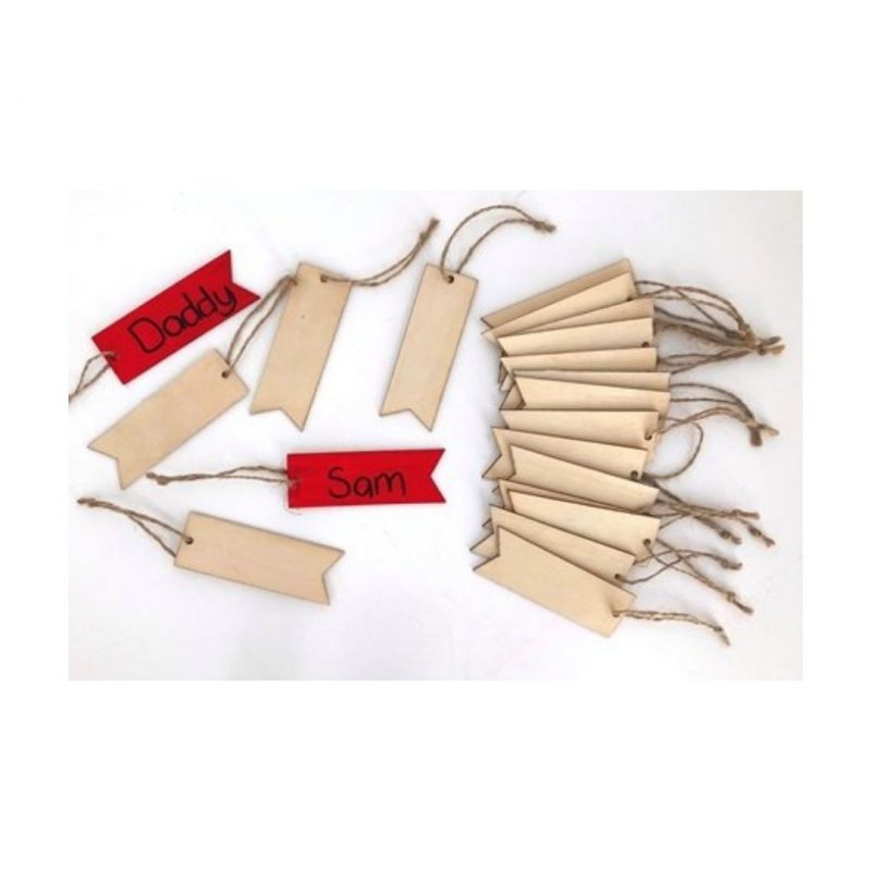 Wood Tags 20 pieces