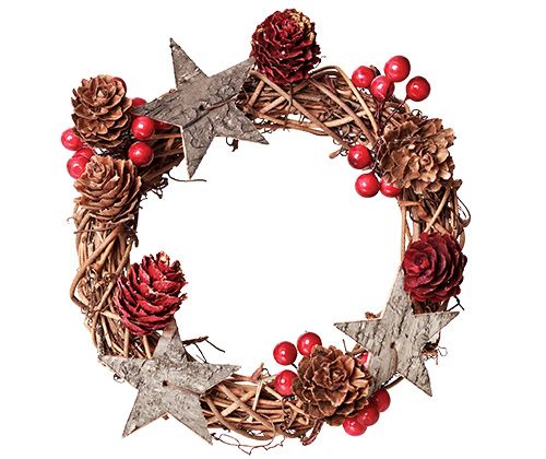 Christmas Wreath Decorated example