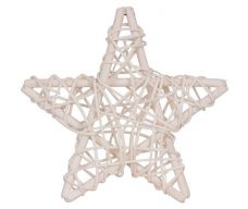 np140 Natural Mesh Star 12cm Pack of 10