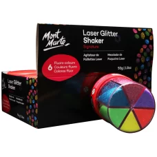 Laser Glitter is ideal to use with PVA Craft Glue and Glue Sticks